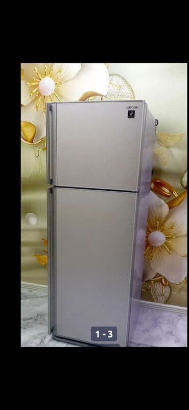 sharp soyuducu: İşlənmiş 2 qapılı Sharp Soyuducu Satılır, rəng - Boz, Təkərli — 1