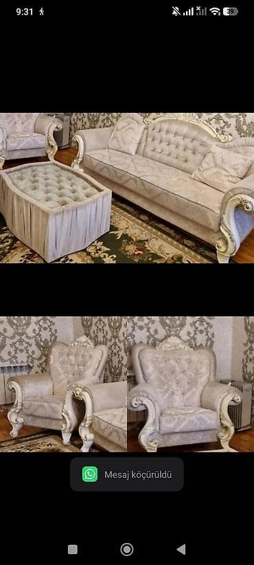 jurnalni pufik: Divan kreslo+pufik 450₼. Endirim olmayacaq. Ünvan Yeni Günəşli (67473) — 1