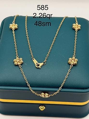1 karat brilliant: Dəstə daxildir: Sırğa, Kulon, Sarı qızıl, 585 Əyar — 8