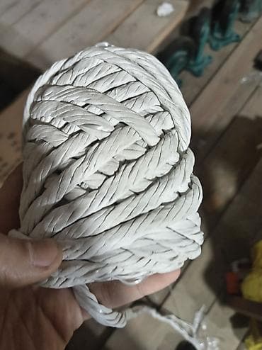 toxumaq üçün saplar: Ağ rəngli kağız kəmənd/kağız ip – dekor və qablaşdırma üçün. Asbest — 2