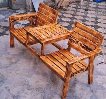 пластиковые столы и стулья бишкек: Новый, Простой стул, Дерево, Азербайджан — 3