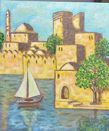 Orijinal rəsm əsəri – kətan üzərində yağlı boya - Mövzu: Dəniz