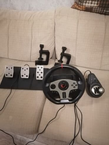 ət maşını satışı: Rampage v902 sükan və pedallar dəsti – realistik yarış simulyatoru — 1