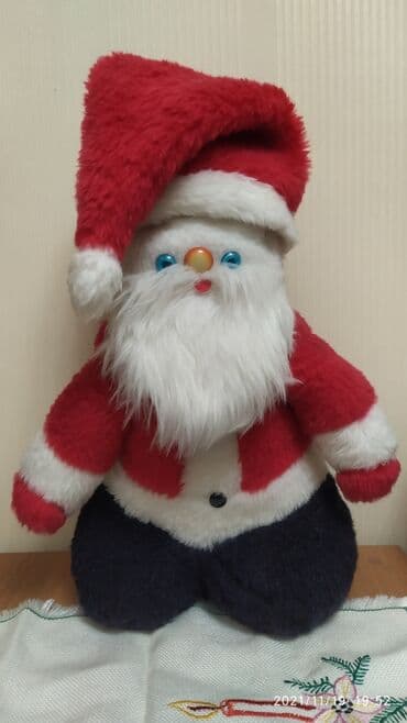 şaxta baba şəkilləri çəkmək: Мягкая игрушка большой дед мороз Советского времени,высота 50 см,можно — 2
