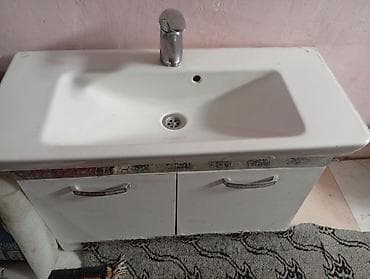 skaf paltar: Hamam üçün dolablı əl-üz yumaq üçün “tumbalı” rakovina dəsti — 2