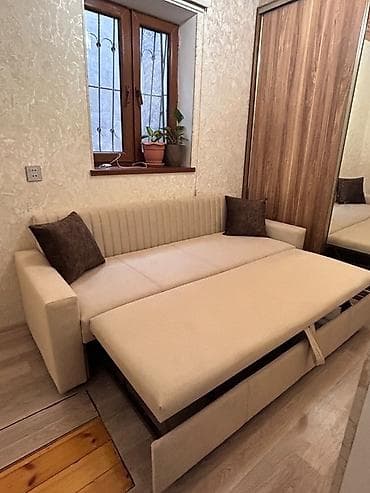 divan madera: Bej rəngli transformasiya olunan divan - Minimalist, müasir dizayn — 4