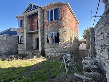 binə evler: 6 otaqlı, 264 kv. m, Kredit var, Təmirsiz — 3