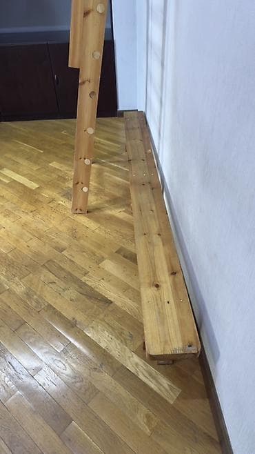 idman skamyası: Məhsul: Taxta İsveç divarları (gymnastika pilləkəni) və yan oturacaq — 3