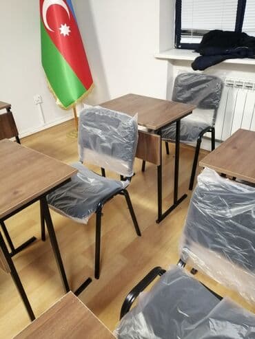 stol stul işlenmiş: Yeni, Künc masa, Açılmayan, Stullar ilə, Metal, Azərbaycan — 27