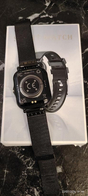 roxerina watch: Ağıllı saat – Model: Y13 - Kvadrat korpus, toxunmaya həssas rəngli — 3
