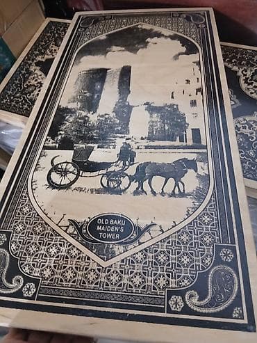 Das ve zerler 3 mntAğacdan hazırlanmış bədii şahmat–nərd taxta dəsti