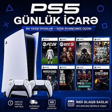 🎮 PS5 GÜNLÜK İCARƏ 🎮 Dostlarınla PlayStation oynayıb əyləncəli vaxt lalafo.az -da 🎮 PS5 GÜNLÜK İCARƏ 🎮 Dostlarınla PlayStation oynayıb əyləncəli vaxt