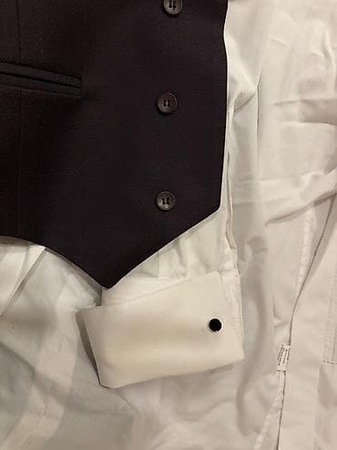 çoban geyimi: Kişi üçlük kostyum dəsti Tek 1 defe geyilib - Rəng: tünd — 4