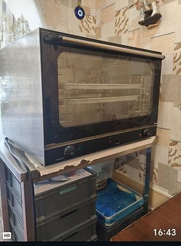 c 230 kompressor: Peşəkar elektrik konveksiya sobası - Material: paslanmayan polad — 1