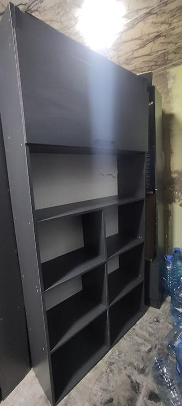 vitrin dolab: Mağaza üçün vitrın/raf sistemi - Material: laminat/LDSP (tünd boz — 10