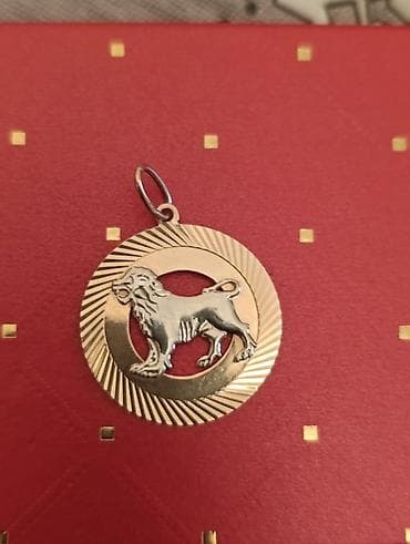 oglaq burcu: Kulon, Bürclər, Sarı qızıl, 583 Əyar, Qaşsız — 2