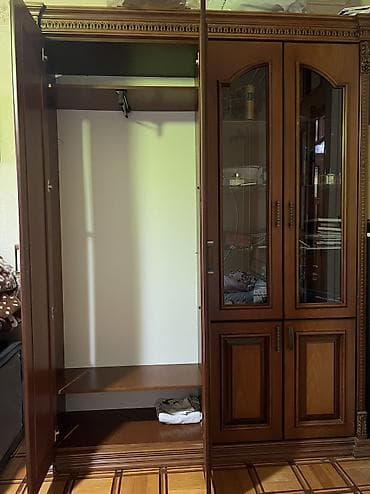 mektebli xoncalari: Yeni, 4 qapılı, Qəhvəyi, Taxta, Açılan, Düz dolab — 2