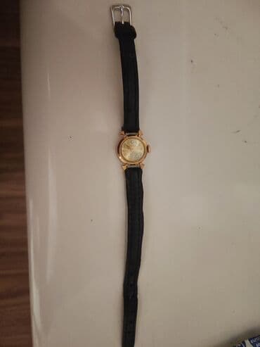 curren saatlari: İşlənmiş, Qol saatı, Chayka, rəng - Qızılı — 3