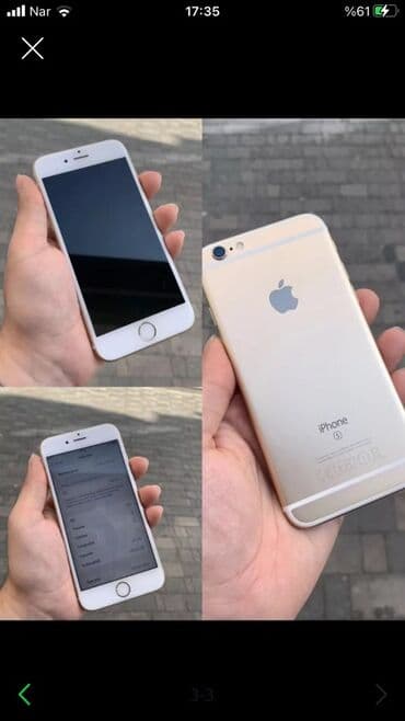 Apple iPhone: IPhone 6s, Qızılı, Barmaq izi — 1