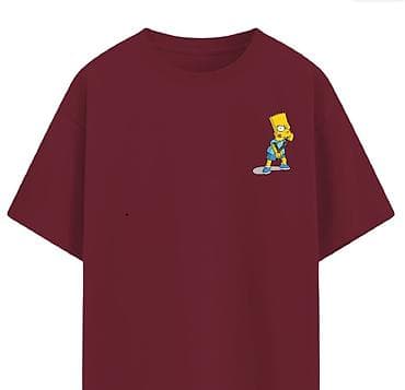 suni xezler instagram: Bordo rəngli unisex T‑şört - Ön hissə: sinənin sağ tərəfində kiçik — 1