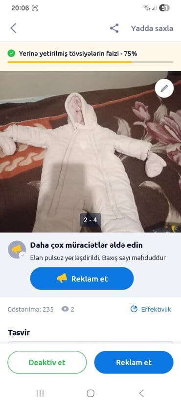 Üst geyimləri: Kombinezon, Qız üçün, 3 - 6 ay, Chicco — 3