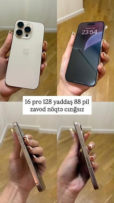 Elektronika: IPhone 16 Pro, 128 GB, Desert Titanium, Face ID — 1