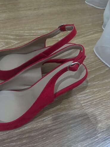 4xl nece razmerdi: Tuflilər, Ölçü: 39, rəng - Qırmızı, İşlənmiş — 2