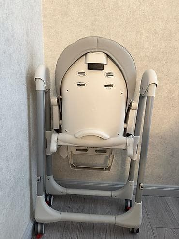 deri plas: Peg Perego yemək stolu ilə uşaq yemək kreslosu - Rəng: boz-ağ - — 3