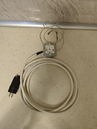 Dam örtükləri: Uzadıcı elektrik kabeli – 1 ədəd - Tip: 1 çıxışlı uzadıcı (Schuko — 1