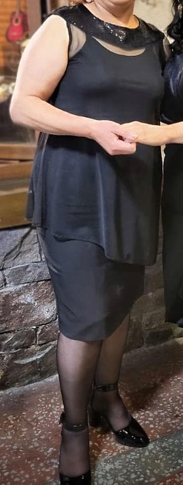 ELISA FANTI (Made in Italy) brendindən zərif qara tunika/bluza. Digər — 2