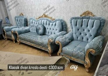 əncir cemi: *klassik divan kreslo* Sifarişlə hazırlanır ✔️ Rəng seçimi var ✔️ — 3