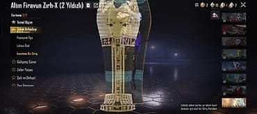 PUBG Mobile hesabı – 82 lvl - X-Suit: Altın Firavun Zırh-X (2 ulduz) — 2