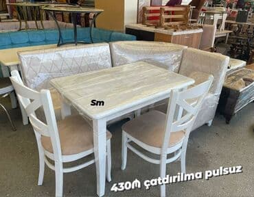 mətbəx ucun divan: *Sifarişlə hazırlanır* ✔️Kuxna üçün stol stul dəsti✨✨. 2 stul 1 — 2