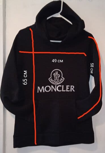 qara hicab: Svitşot, Moncler, M, rəng - Qara — 1