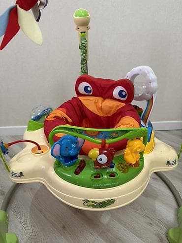 ucuz dolab: Uşaq üçün interaktiv tullanma/oyun mərkəzi – tropik mövzu - Dairəvi — 2