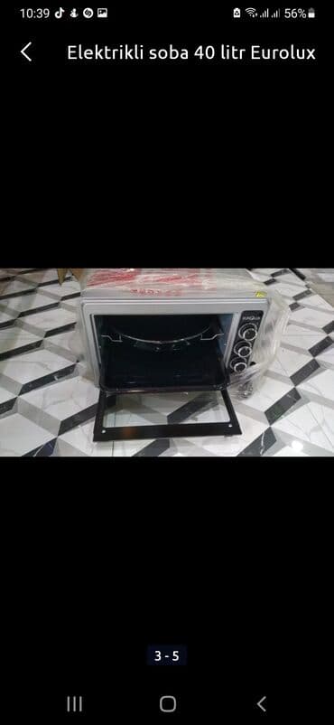 Duxovkalar: Duxovka Elektrik, rəng - Boz, Ayrıca dayanan, Yeni — 1