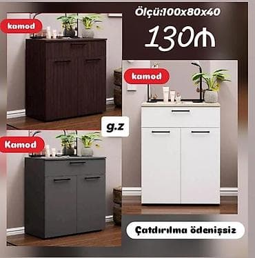 Kamod – müasir dizaynlı çoxfunksiyalı şkaf - Ölçü: 100 x 80 x 40 sm - lalafo.az -da Kamod – müasir dizaynlı çoxfunksiyalı şkaf - Ölçü: 100 x 80 x 40 sm -