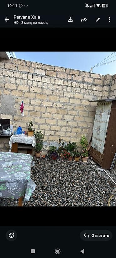 mawtagada kiraye evler: Həyət evi satılır – daş hasarla çevrili həyət və qapalı darvaza. 70 — 4