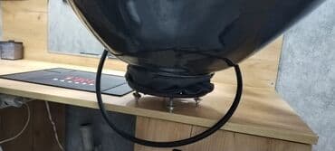 əl üz yuyan çanaq: Bərbərxana üçün saç yuma lavabosu - Rəng: parlaq qara - Material — 3