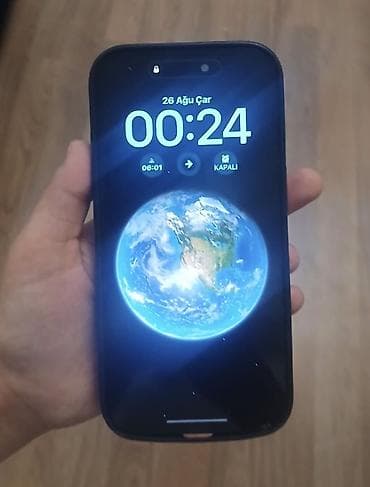 sazz problem: IPhone 16 Pro, 256 GB, Black Titanium, Barmaq izi, Simsiz şarj, Face ID — 2
