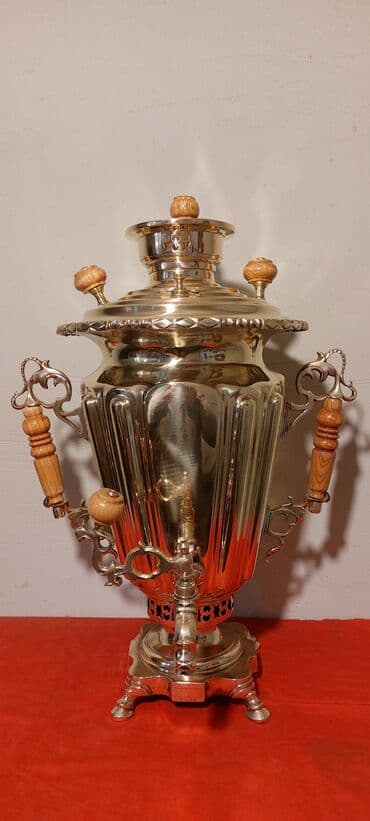 19-cu esrin sonlari Tula istehsali samovar 5 litrlikdir, materiali;