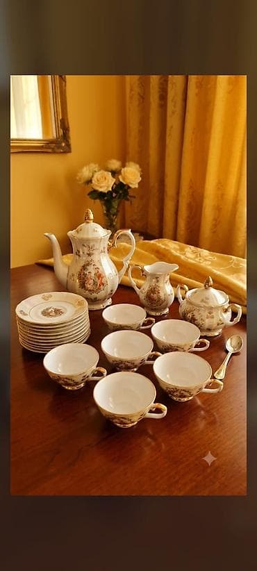Çay dəsti, rəng - Ağ, Farfor lalafo.az -da Çay dəsti, rəng - Ağ, Farfor