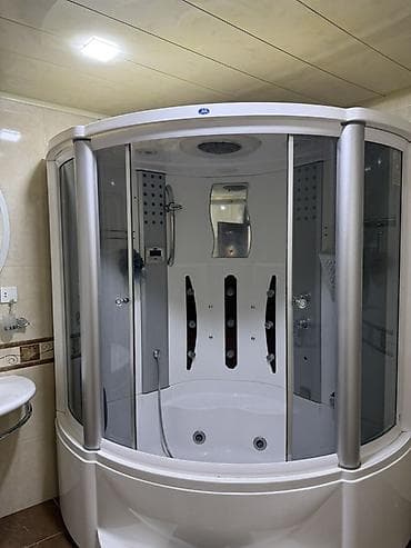Hidromassajlı duş-kabina - Ölçü: yarımdairə formalı, geniş panoramik