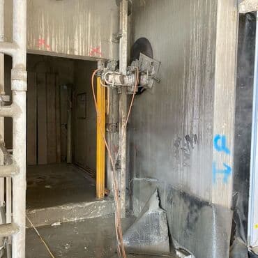 pencere qapi: Beton deşmə beton kəsmə kesimi boru yerlerinin acilmasi — 26