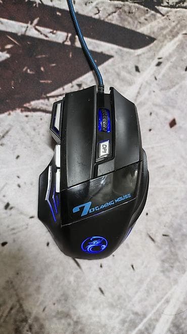 7D Gaming Mouse – LED işıqlı, naqilli oyun siçanı Rgb işıqlı gaming