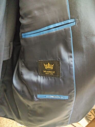 paltar geyim: Kişi kostyum dəsti (2 ədəd) - Rənglər: tünd göy və qara - Kəsim — 5