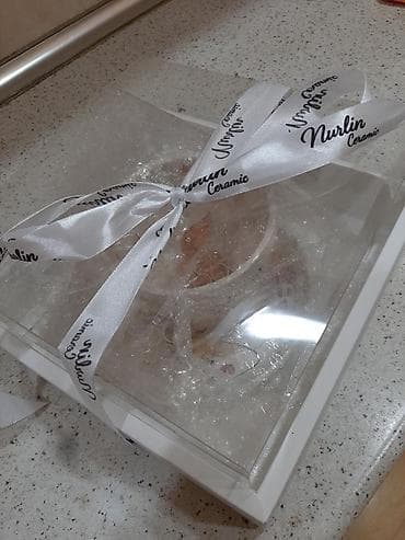 Qab-qacaq və mətbəx ləvazimatları: Çay dəsti, rəng - Ağ, Keramika, 1 nəfərlik — 3