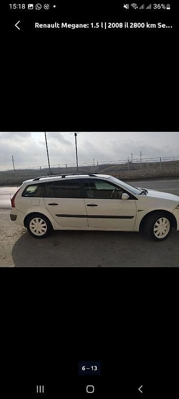 Avtomobil alışı: Renault Megane: 1.5 l | 2008 il 1 km Universal — 1