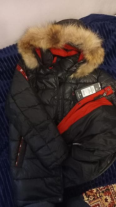 Детские электрокары: Uşaq üçün qışlıq parkа – qara rəngdə, kapüşonlu, süni kürk kənarlı — 2