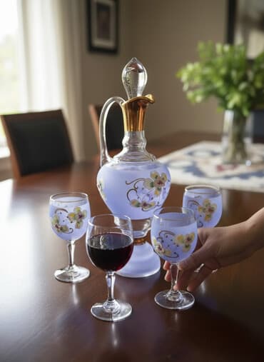 gümüş qədəh: Rəng - Bənövşəyi, Şüşə — 2